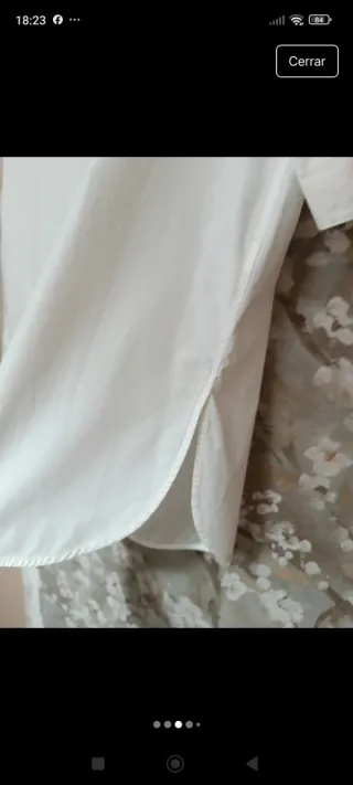 Blusón Oversize XS Blanco