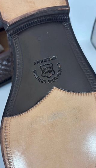 Mocassini artigianali in pelle intrecciata