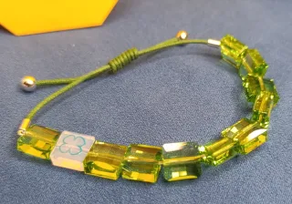 Pulsera Swarovski Verde Trébol