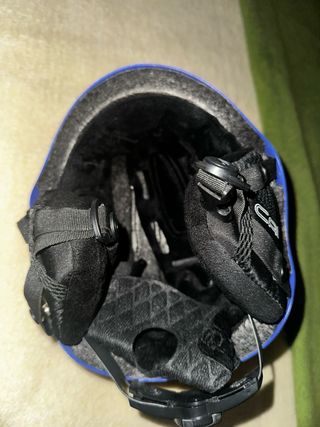 Casco de nieve infantil azul