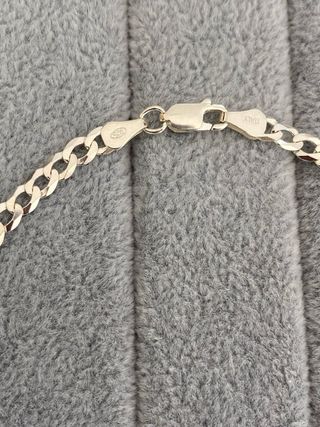 Cadena Barbada 120 60cm Plata925