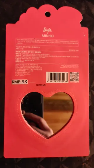 Portachiavi specchio cuore Barbie