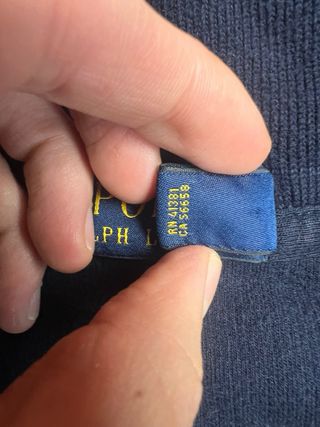 Polo Ralph Lauren Sudadera Azul Media Cremallera