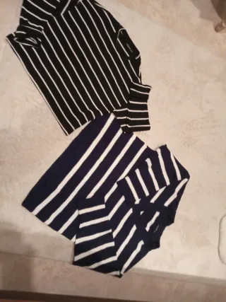 Lote 2 jerseys Stradivarius rayas