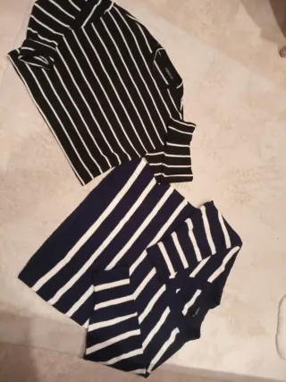 Lote 2 jerseys Stradivarius rayas