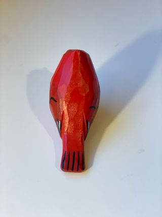Pájaro cardenal angry birds de Madera 8x5cm