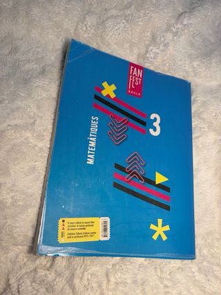 Matemàtiques 3r Secundària Llibre alumne Fanfest