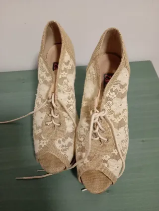 Zapatos de tacón rojos camuflaje negros beig Azul