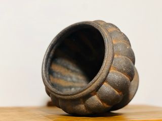 Antigua gran  copa francesa de hierro