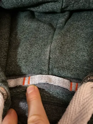 Superdry Sudadera Cremallera Verde