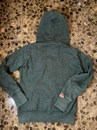 Superdry Sudadera Cremallera Verde