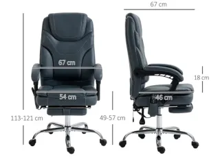 Silla de escritorio con calor y masaje