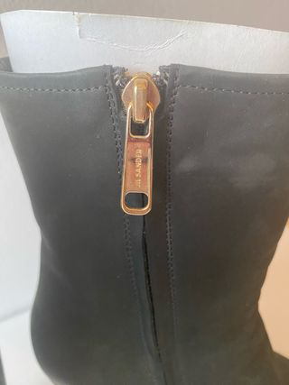 Botas Jil Sander pretas salto alto plataforma