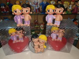 Lote de 10 figuras goma pvc Love is comics spain