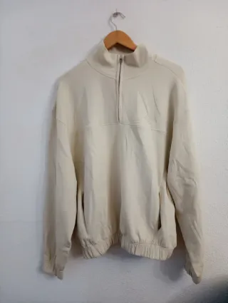 Sudadera Pull&Bear Oversize Beige Talla S