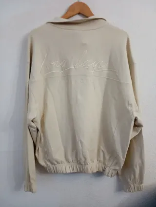 Sudadera Pull&Bear Oversize Beige Talla S