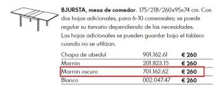 Mesa comedor extensible Ikea BJURSTA