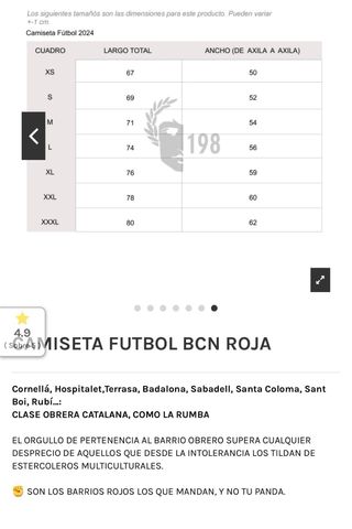 Camiseta Barcelona 198 a estrenar