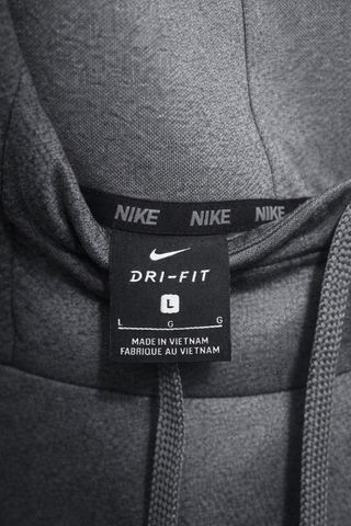 Sudadera Nike Dri-Fit Gris Jaspeado Big Swoosh