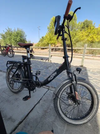 Bicicleta Eléctrica Plegable eBike Negra