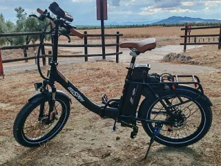 Bicicleta Eléctrica Plegable eBike Negra