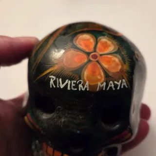 Teschio Riviera Maya Decorato