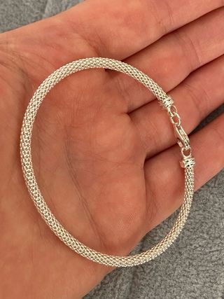 Pulsera Plata 925 Koreana Rígida