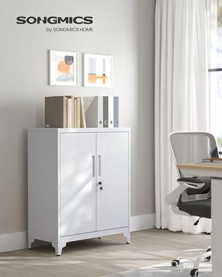 SONGMICS Archivador Metálico Blanco