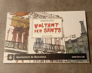 8 Postales Voltant per Sants Barcelona