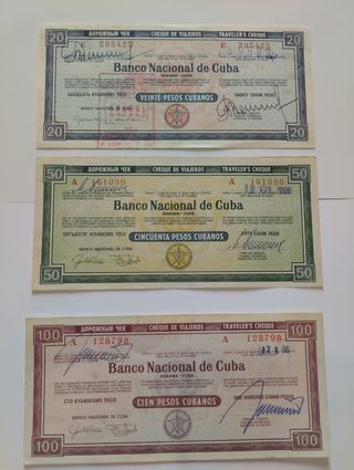Cheques de Viajero Banco Nacional de Cuba