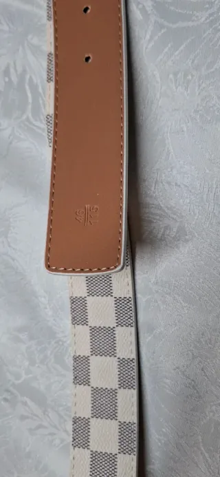 Cintura Louis Vuitton Bianco e Grigio