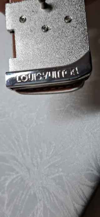 Cintura Louis Vuitton Bianco e Grigio