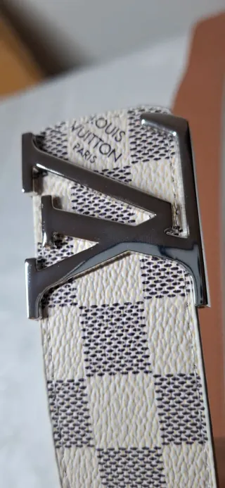 Cintura Louis Vuitton Bianco e Grigio