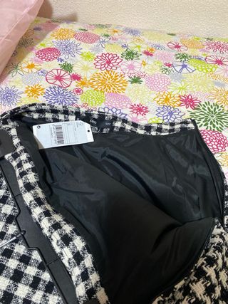 Falda Tweed Mango Talla S