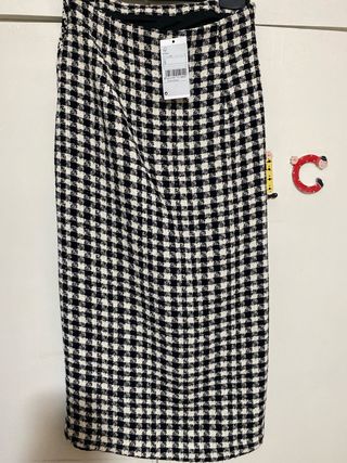 Falda Tweed Mango Talla S