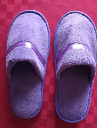 Pantofole pile viola donna n.39/40