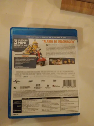 Los Minions Blu-ray 3D + Blu-ray + DVD