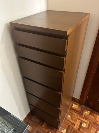 Cómoda Malm Ikea Madera Marrón
