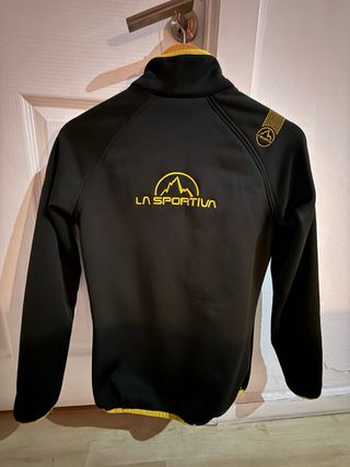 La Sportiva Sudadera Fleece Negra y Amarilla Talla