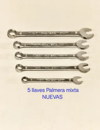 Lote 5 llaves mixtas Palmera NUEVAS