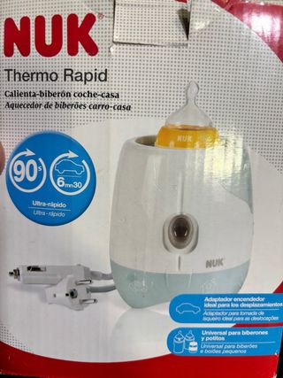 NUK Thermo Rapid Calienta Biberones Coche-Casa