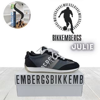 Bikkembergs Julie ante negro gris metalizado