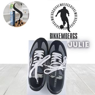 Bikkembergs Julie ante negro gris metalizado