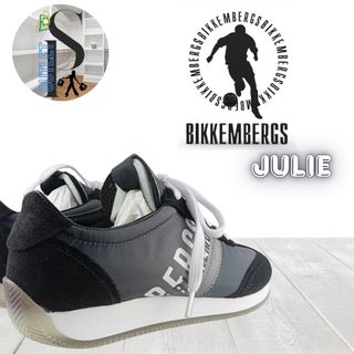 Bikkembergs Julie ante negro gris metalizado