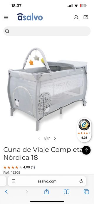 Cuna de viaje Asalvo sin estrenar