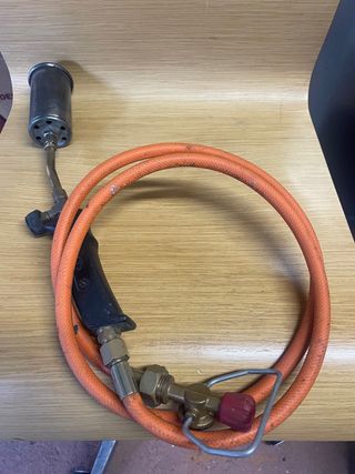 Soplete de gas con manguera