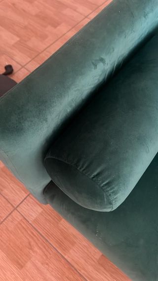 Sofá cama exclusivo - terciopelo verde