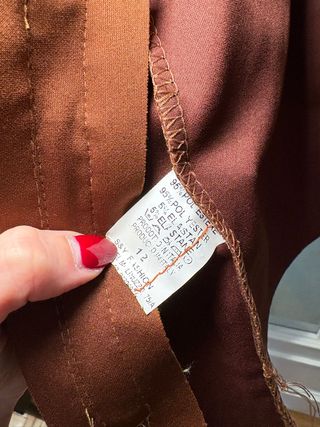 Chaqueta marrón suave talla única