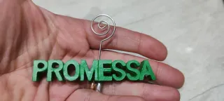 Segnaposto in legno verde