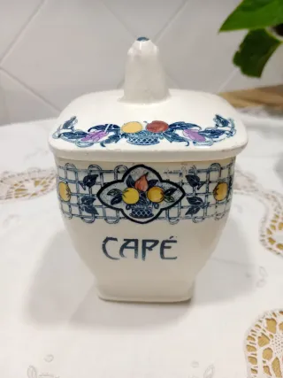 Set 6 Botes Cocina Cerámica Vintage